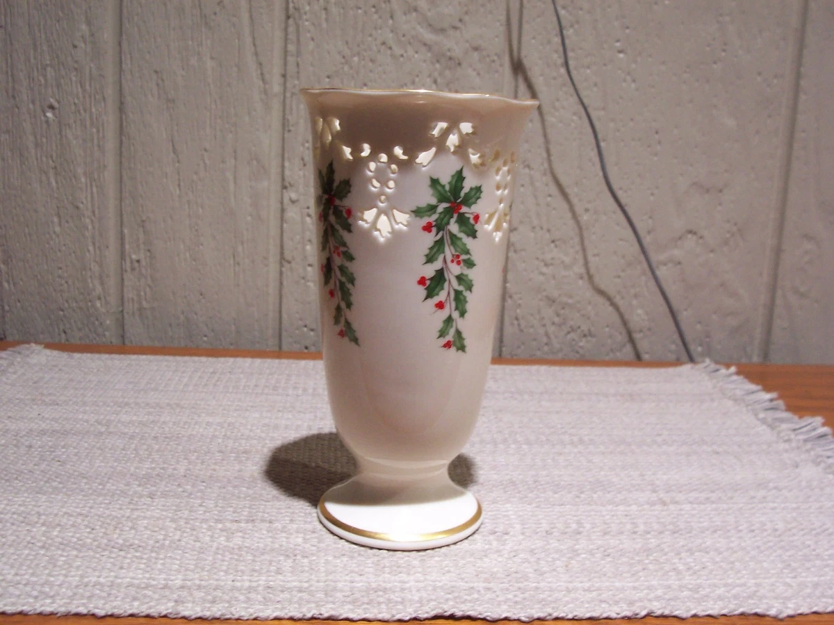 Lenox Christmas Vase In Lenox Vases for sale | eBay