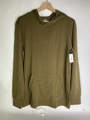 2xist Dream Lounge Hoodie Pullover Soft Sleepwear Dark Olive Green Mens Size L