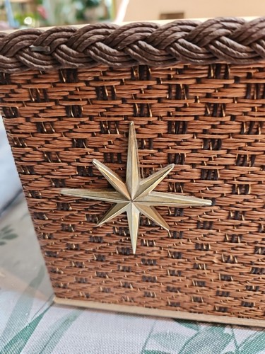 Vintage Excellent Princess Atomic Starburst Sewing Box Mid Century 13.5x8.5x5.5 - Picture 7 of 19