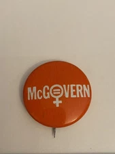 McGovern Equal Rights Pin Back Button P42