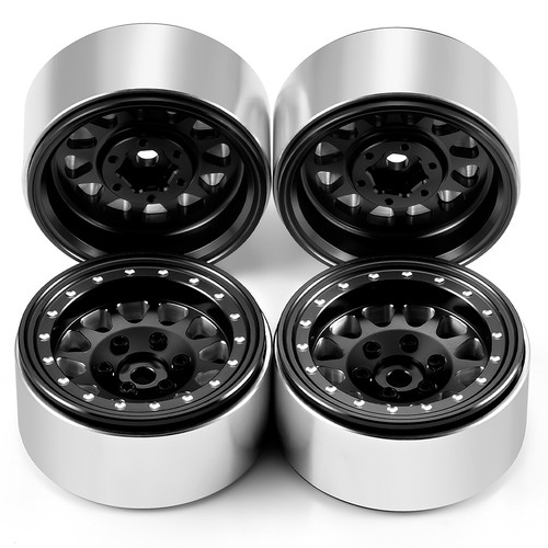 FLYXM 4Pc 1.3 Beadlock Wheel Rims for SCX24 TRX4M Ascent-18 1/18 1/24 RC Crawler - Picture 10 of 55