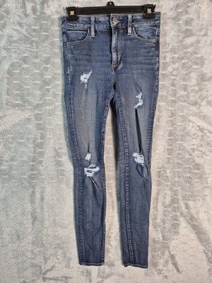 AMERICAN EAGLE 360° NEXT LEVEL STRETCH  SUPER HI RISE JEGGING SIZE 0 LONG