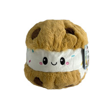 Aplantable Snugglemi Snackers Galleta Helado Sandwich Peluche 4" Nuevo con Etiquetas
