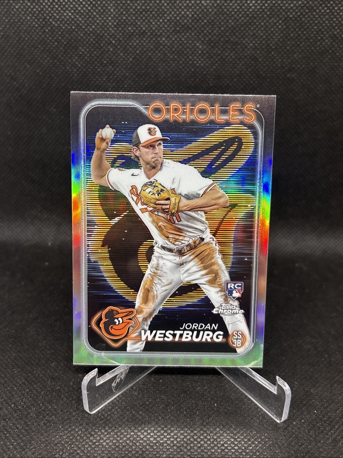 2024 Topps Chrome #277 Jordan Westburg Lightboard Logo Refractor Orioles RC