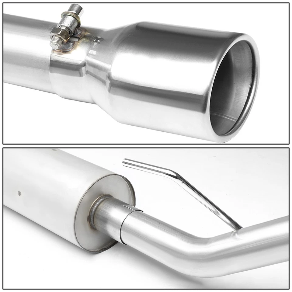 Ajuste 02-07 Jeep Liberty KJ T-409 4.5" Núcleo Ovalado Silenciador Punta Catback Sistema de Escape Foto 2 de 4