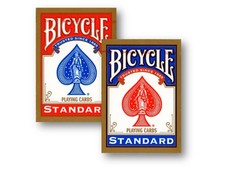 2 Decks(1 x rot / 1 x blau) Standard Bicycle ...