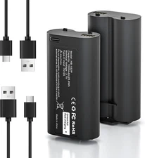 2 Pack New 7000mAh Replacement Battery & Cable for MyQ Smart Garage Video Keypad