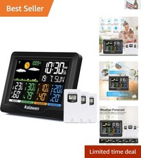 Estación Meteorológica Completa con Sensores Inalámbricos y Pantalla de Brillo Ajustable