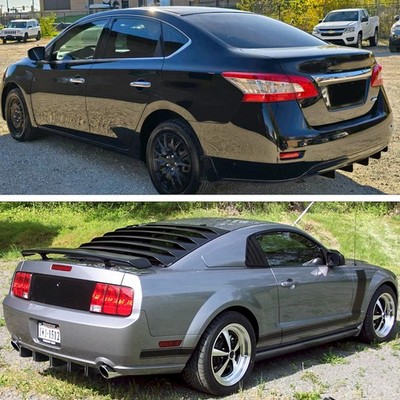Rear Bumper Diffuser Shark Fin Spoiler Lip Carbon Fiber For Lexus IS200t IS250