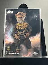 2025 Topps Chrome Star Wars Black Sapphire DINGHY DRIVER Card 1/10