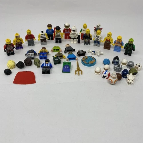 LEGO Lot Of Minifigures/ Accessories / Etc. Star Wars Racing Helmets Ninjago