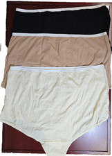 Breezies Original Cotton Brief Panties A632206 Set of 6 Size 13