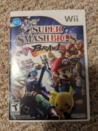 Super Smash Bros. Brawl Nintendo Wii Multiplayer Manual Included NTSC-U/C 2008