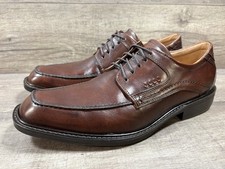 Ecco Windsor Lace Up Dress Shoes Brown Leather Mens Size EU 41 US 8