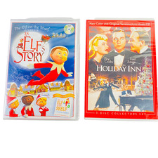 ELF ON THE SHELF "AN ELF'S STORY"   HOLIDAY INN ORIGINAL  COLOR  LOT 2 DVDS