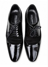 Men's Wear  DOLCE&GABBANA DOLCE GABBANA Patent Leather Dress Shoes Made in Italy