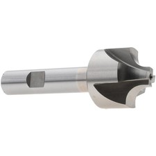 1-1/8" Cobalt Corner Rounding Single End Mill, 4 Fl, 3-1/4" OAL, 1/2" Shank