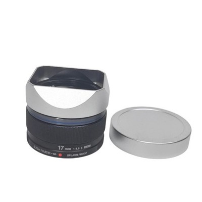OLYMPUS M.ZUIKO 17mm F1.8 フード付き Bayonet Square Lens Hood for Olympus M.Zuiko Digital 17mm F1.8 II