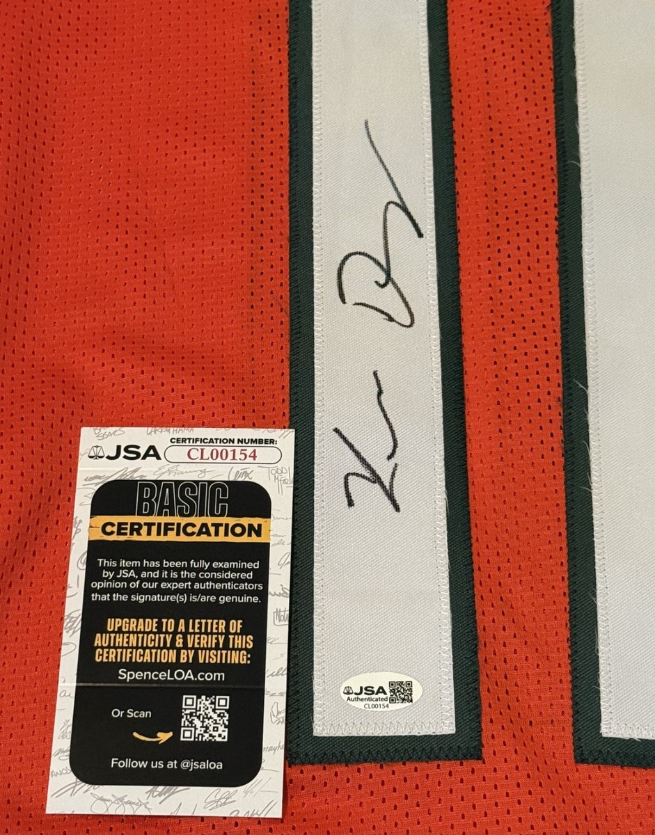 JKISオーダーサイン Ken Dorsey Miami Hurricanes signed Custom jersey autographed #1