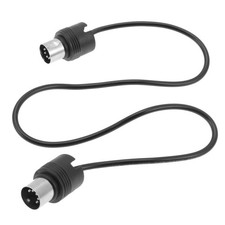 6 FT 5 Pin MIDI Adapter Cable Thin Straight Dual Low Profile Keyboard Black