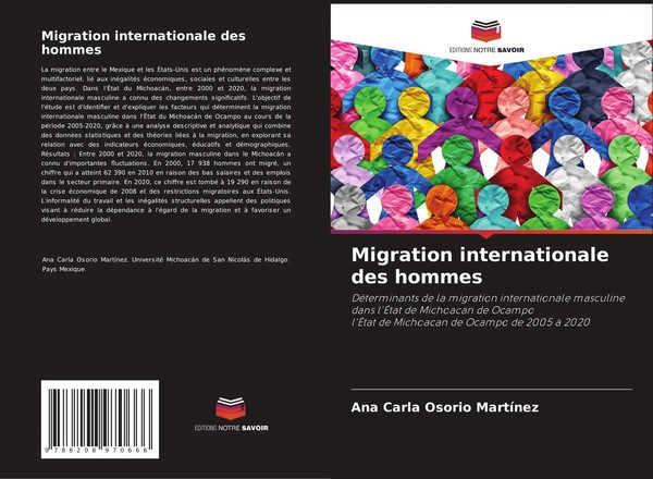 Migration Internationale Des Hommes Ana Carla Osorio MartíNez Taschenbuch 2025-image
