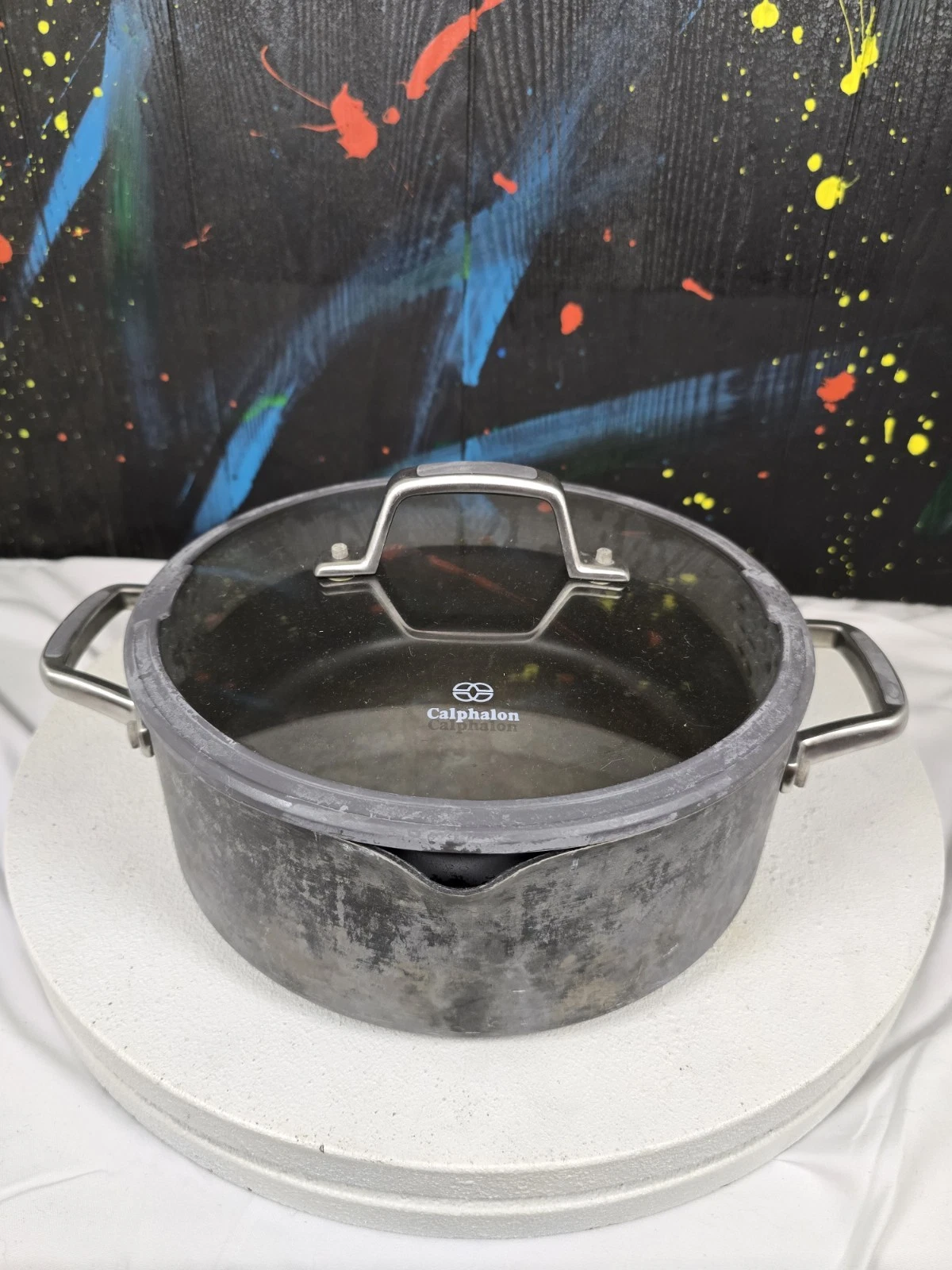 Calphalon 5-Qt Dutch Oven and Cover plus Steam and Poach Basket #8785