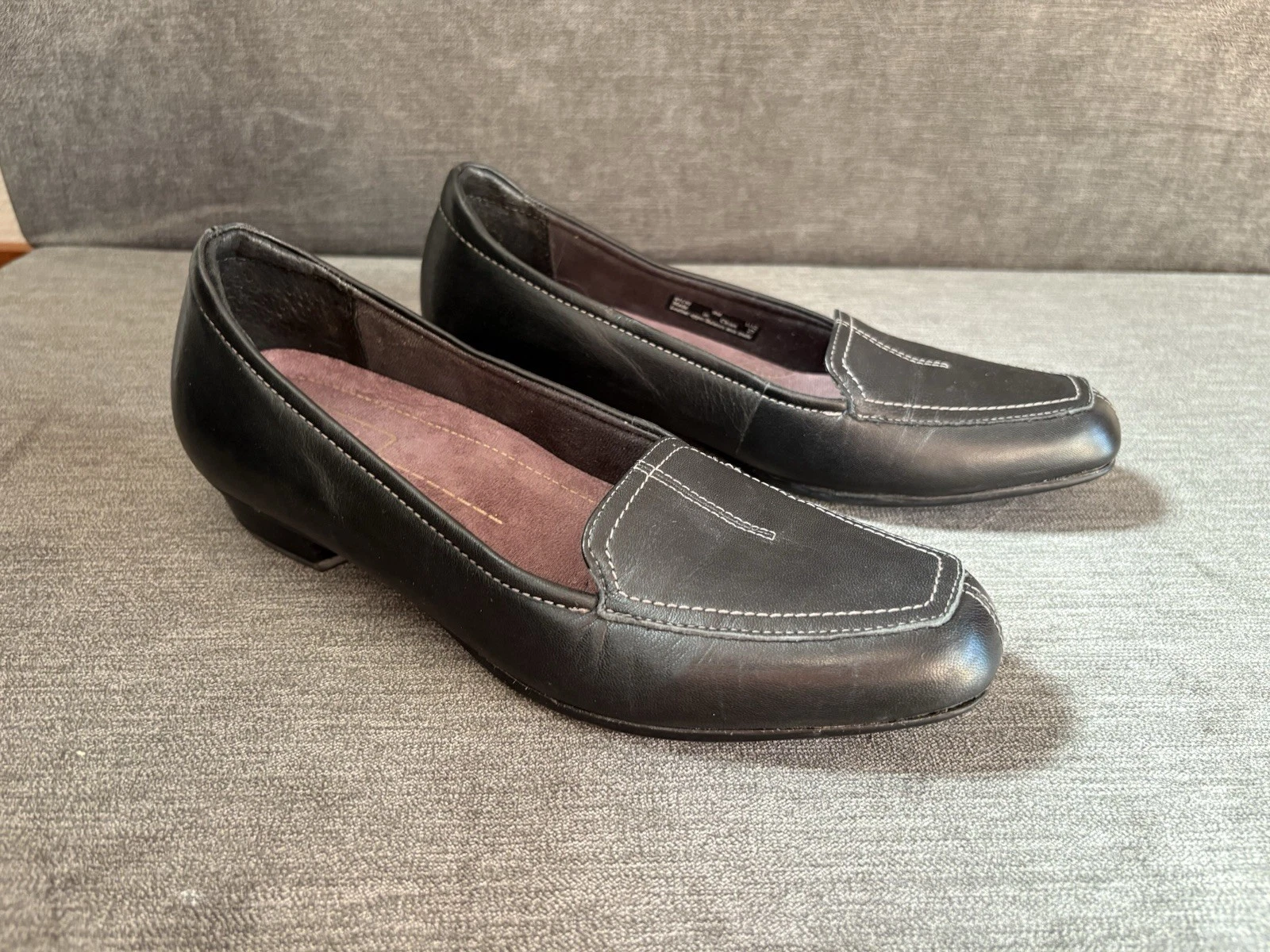 Scarpe mocassini Clarks Artisan Timeless in pelle misura 9M nere usate in ottime condizioni