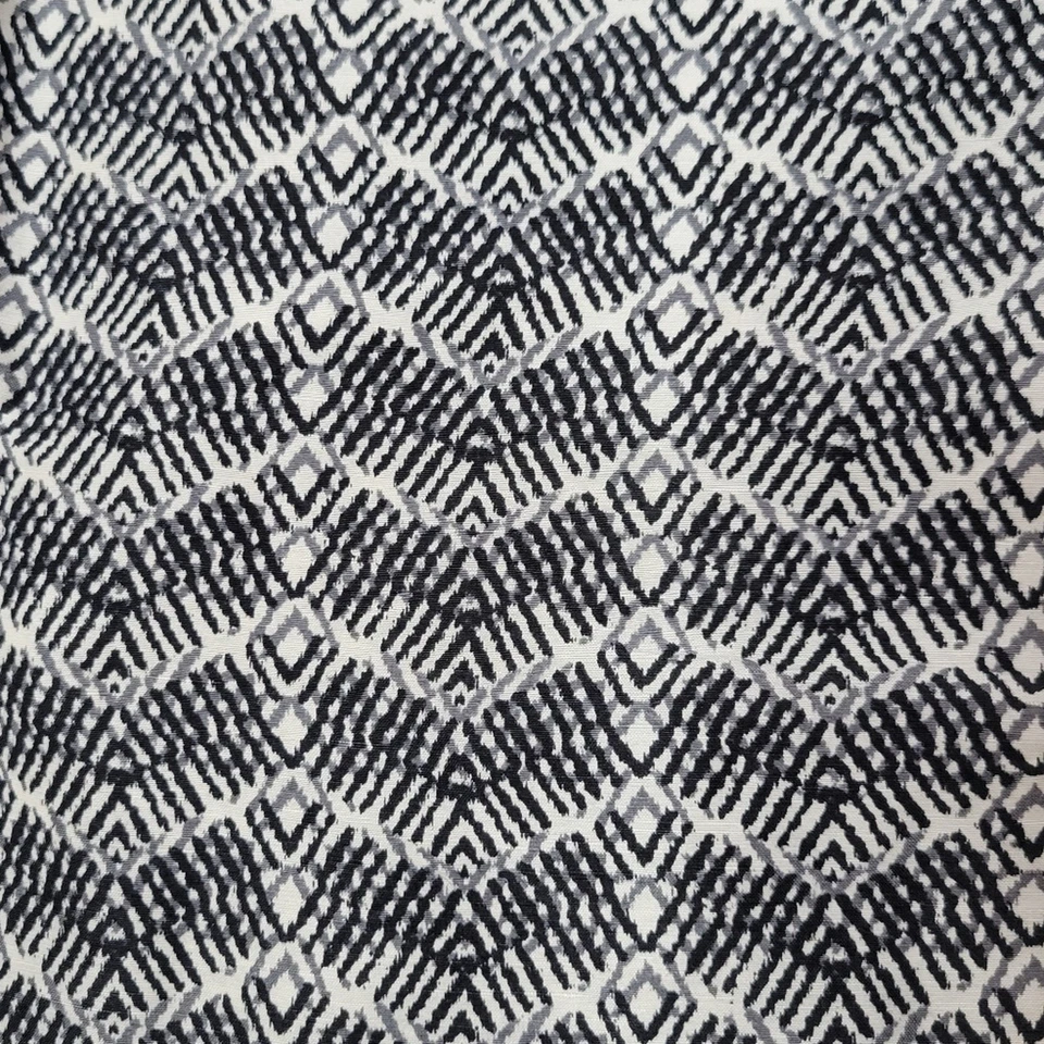 Pantalones cortos geométricos Joie Merci mezcla de lino y seda blanco y negro, talla 2 Foto 2 de 4