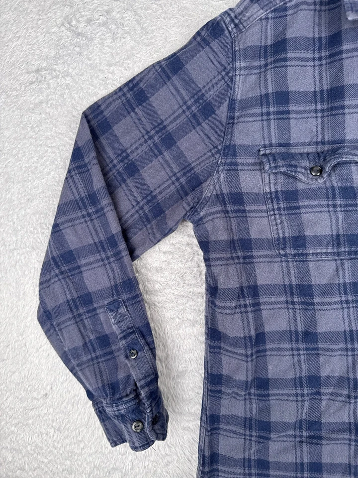 Mossimo Supply Co Shirt Men Extra Large Blue Flannel Pocket Button Cotton READ - Image 3 of 4