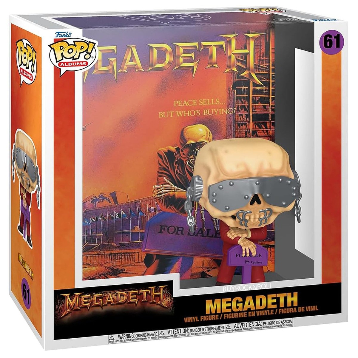 メガデス フィギュア　megadeth ROCK Vic Rattlehead Megadeth Rock Band Vic Rattlehead Music Vinyl POP Figure Toy
