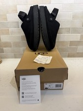 UGG CLASSIC Goldenstar Clog Suede Sandals In Black Size Woman  s 9 Comfortable