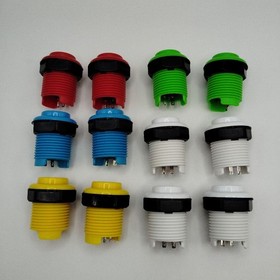 SNK NEOGEO MVSX Home Arcade Buttons Lot of 12 Original Concave 28mm Parts Japan