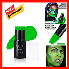 Water Based Green Face Paint Stick, Washable Non-toxic Makeup for Halloween