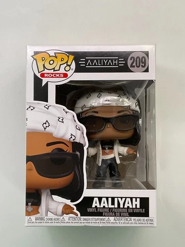 Funko Pop! Rocks: Aaliyah #209 Vinyl Figure +PROTECTOR C2
