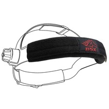 Casco acolchado negro semental BSX bandas para sudar BC5SB-BK