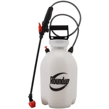 Roundup 2 Gallon Handheld Sprayer Reinforced Hose Adjustable Nozzle Garden Tool
