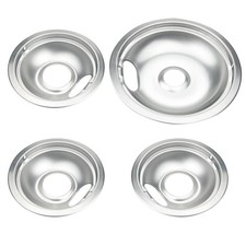 Stove Burner Covers,Chrome Replacement Drip Pans for Frigidaire Kenmore 31604...