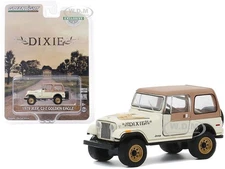 1979 JEEP CJ-7 GOLDEN EAGLE "DIXIE" CREAM 1/64 DIECAST CAR BY GREENLIGHT 30175