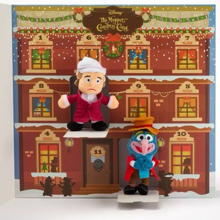 2025 WDW The Muppet Christmas Carol 12 días cuenta regresiva calendario peluche nuevo con etiquetas Disney Foto 4 de 4