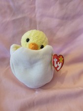 Ty Beanie Baby RARE Eggbert Chick in Egg With Gosport Hang Tag 1998 1999