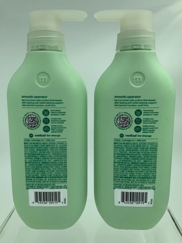 2 lociones corporales Method Daily Zen pepino, algas, té verde 414 ml. Foto 2 de 2