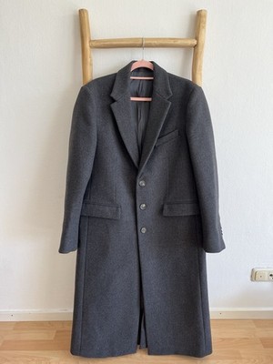 WARDROBE.NYC Wollmantel Charcoal   100% Virgin Wool   W4002R01 Größe L