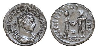 Probus (276 282) AE silvered Antoninianus 4 1g 21mm CLEMENTIA TEMP