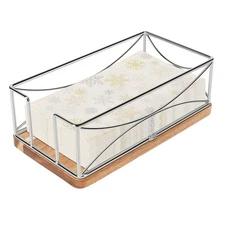 Guest Napkin Holder Metal Bathroom Paper Hand Towel Storage Modern Napkin Tra...