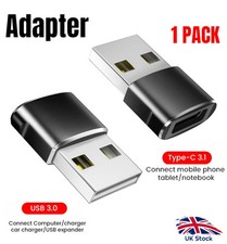 USB 3.1 Type C Adapter Female to USB A Male for iPhone Cable Converter Connector