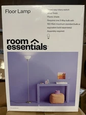 Room Essentials Floor Lamp - Silver Finish