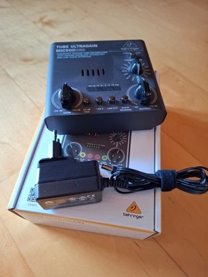 Behringer MIC500USB Tube Ultragain - Röhrenvorverstärker und Audio Interface