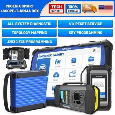 TOPDON Phoenix Smart + Scope + T-Ninja Box Bi-Directional Scanner Key Programmer