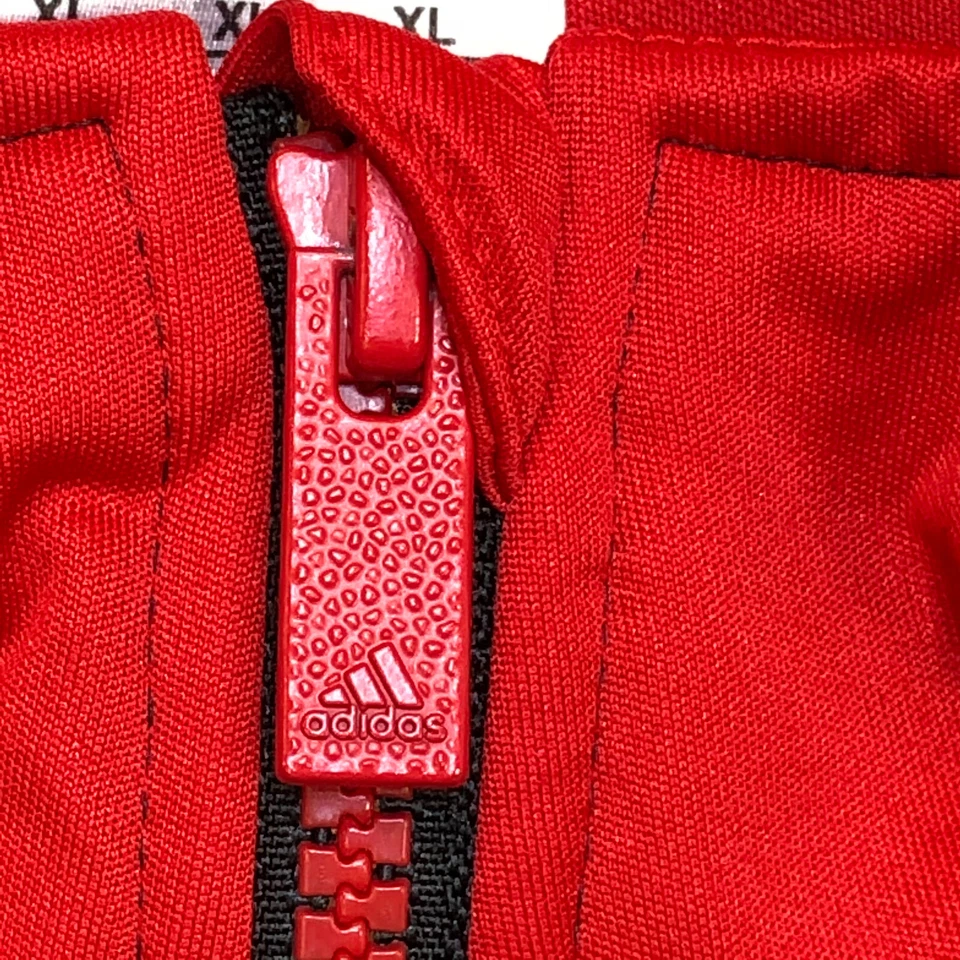 Pulôver Adidas masculino extra grande preto vermelho basquete quarto de zíper Crazyghost - Imagem 4 de 4