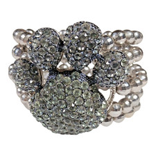 Sparkling Rhinestone Paw Print 5-layer Stretch Animal lover Dog Cat Mom Bracelet